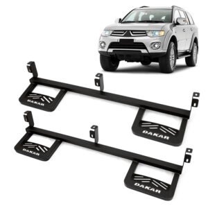 Estribo Lateral Tubo Aço Preto Mitsubishi Pajero Dakar